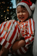 Load image into Gallery viewer, Kids Red Stripe Palm Tree Christmas
