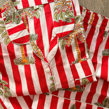 Load image into Gallery viewer, Red Stripe Palm Tree Christmas