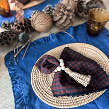 Load image into Gallery viewer, Burnt Orange and Blues Napkins