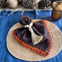 Load image into Gallery viewer, Burnt Orange and Blues Napkins