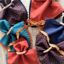 Load image into Gallery viewer, Burnt Orange and Blues Napkins