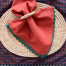 Load image into Gallery viewer, Burnt Orange and Blues Napkins