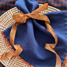 Load image into Gallery viewer, Burnt Orange and Blues Napkins