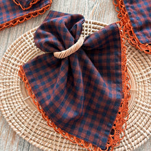 Load image into Gallery viewer, Burnt Orange and Blues Napkins