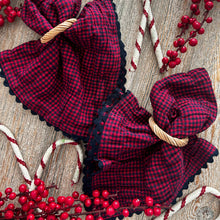 Load image into Gallery viewer, Red Blue Gingham Napkins
