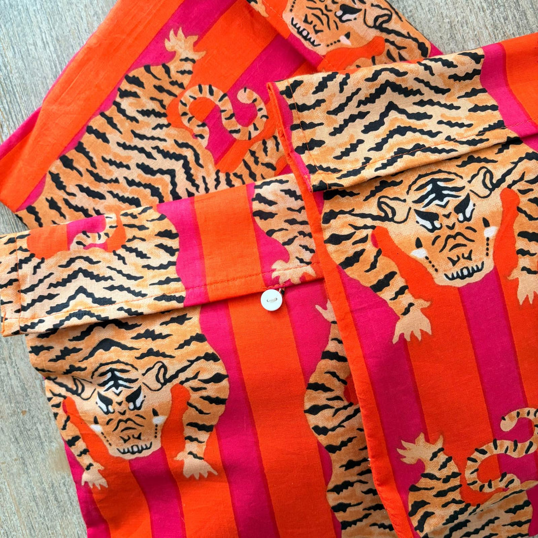 Pink & Orange Stripe Tiger