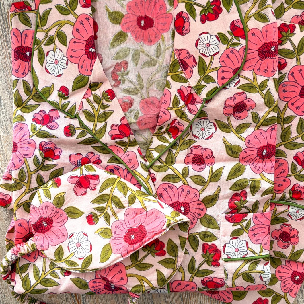 Pink and Green Floral