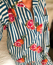 Load image into Gallery viewer, Blue Citrus Stripes

